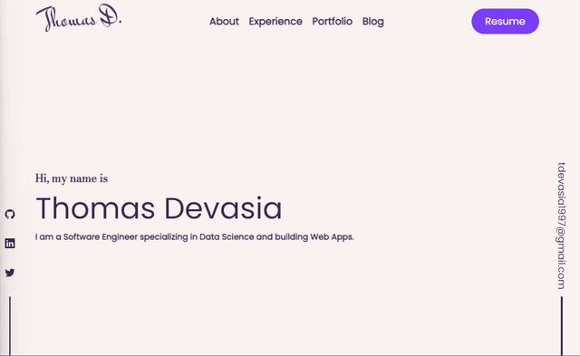 Developer Portfolio v1